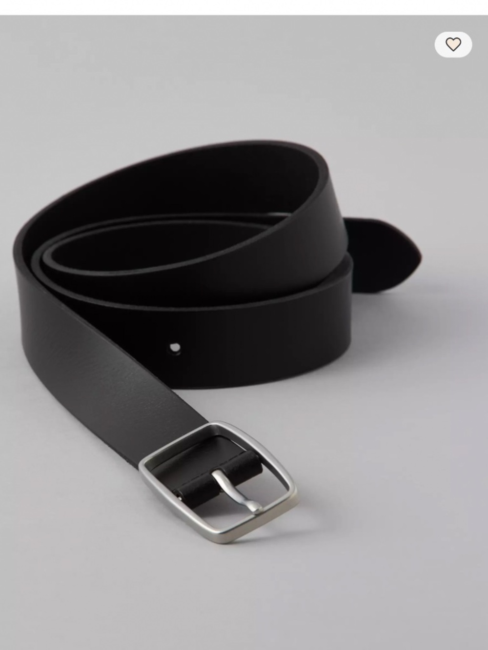 AE Rectangle Buckle Leather Belt